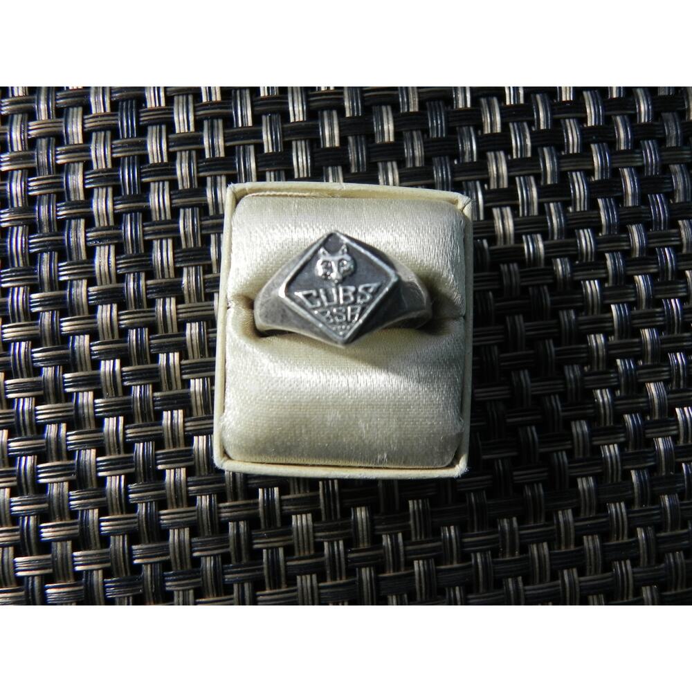 VINTAGE CUB SCOUT STERLING RING SIZE 8.5 - Picture 3 of 8